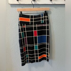 SOLD LulaRoe block skirt mid length xsmall